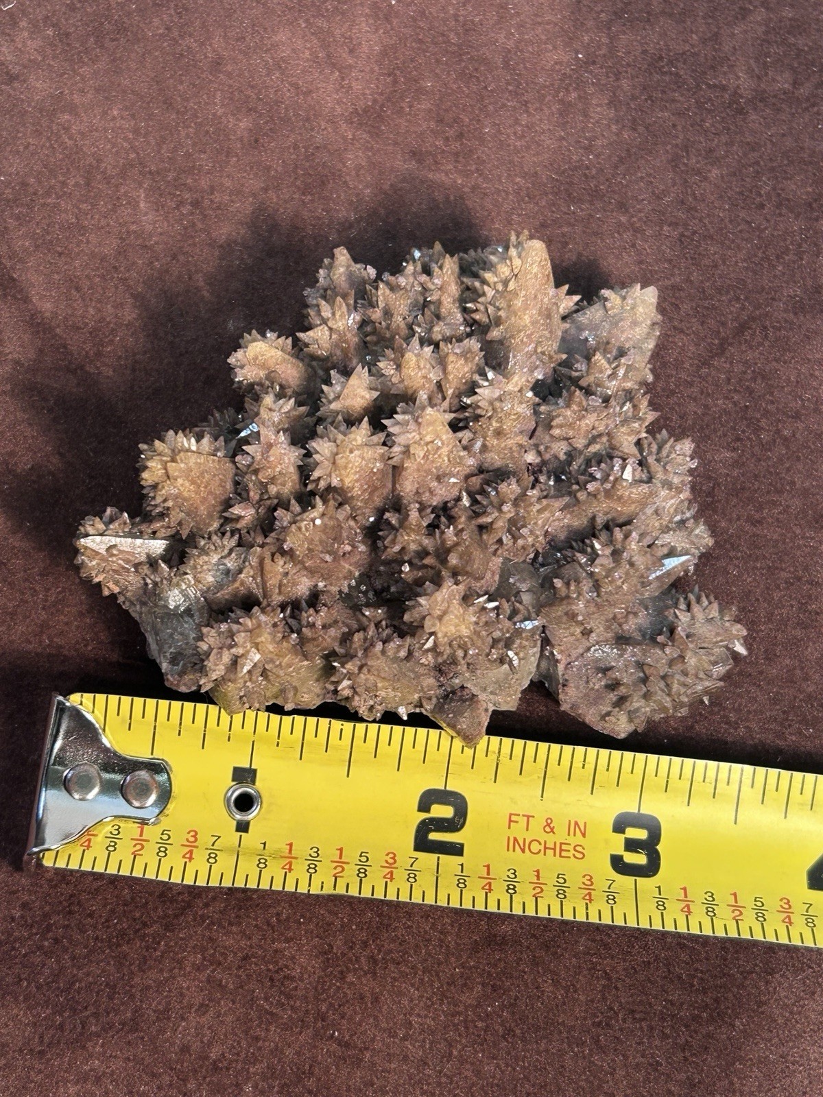 Dogtooth Calcite Cluster Santa Eulalia Mexico Old Labels Cabinet Specimen