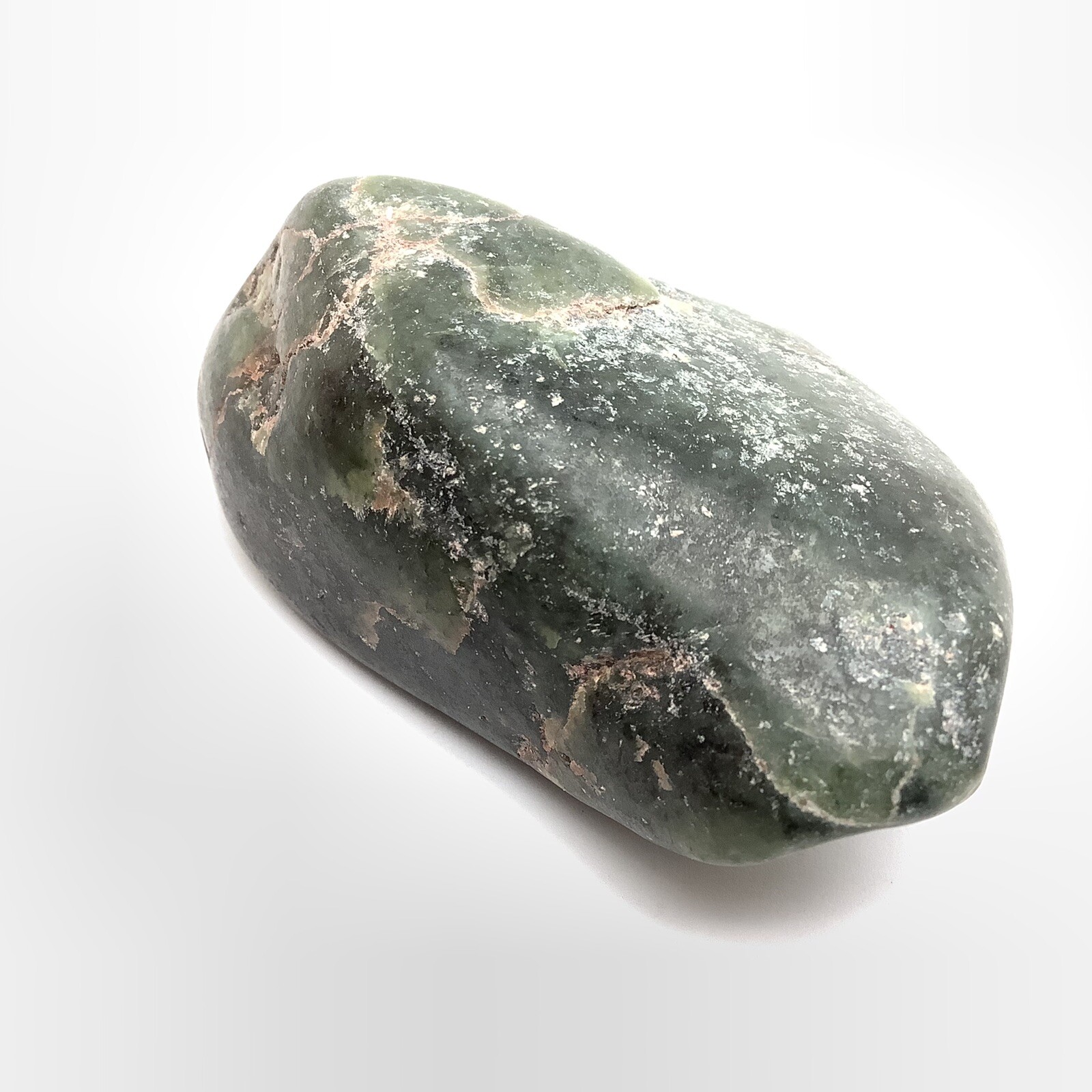 Wyoming Jade Pebble Green Whole Nephrite Jade Stone Polish Specimen WY #35