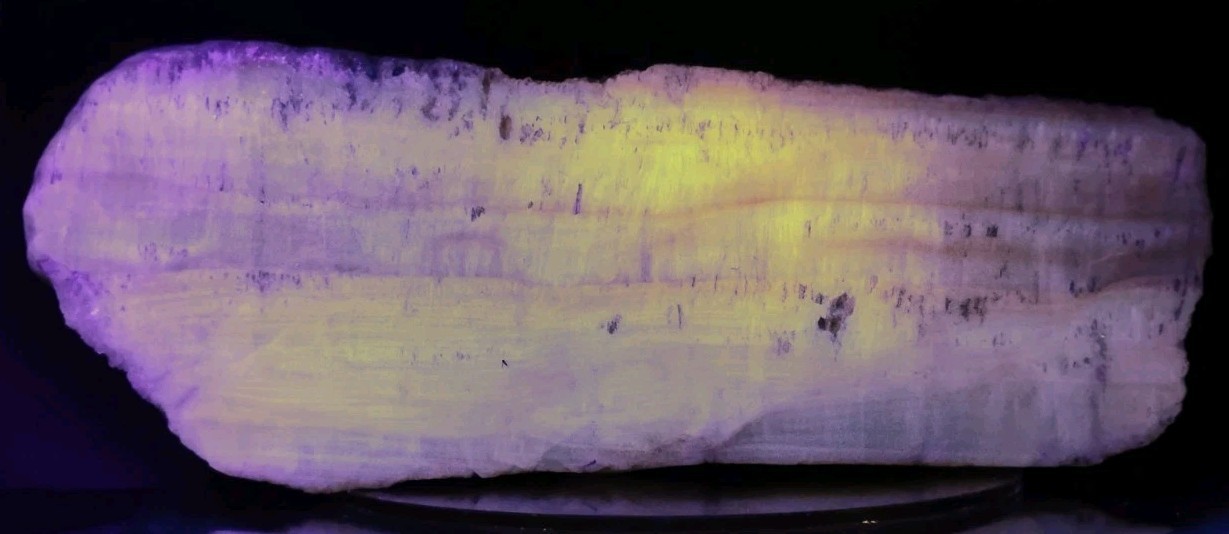 Fluorescent & Phosphorescent Travertine ( Cave Calcite & Aragonite)