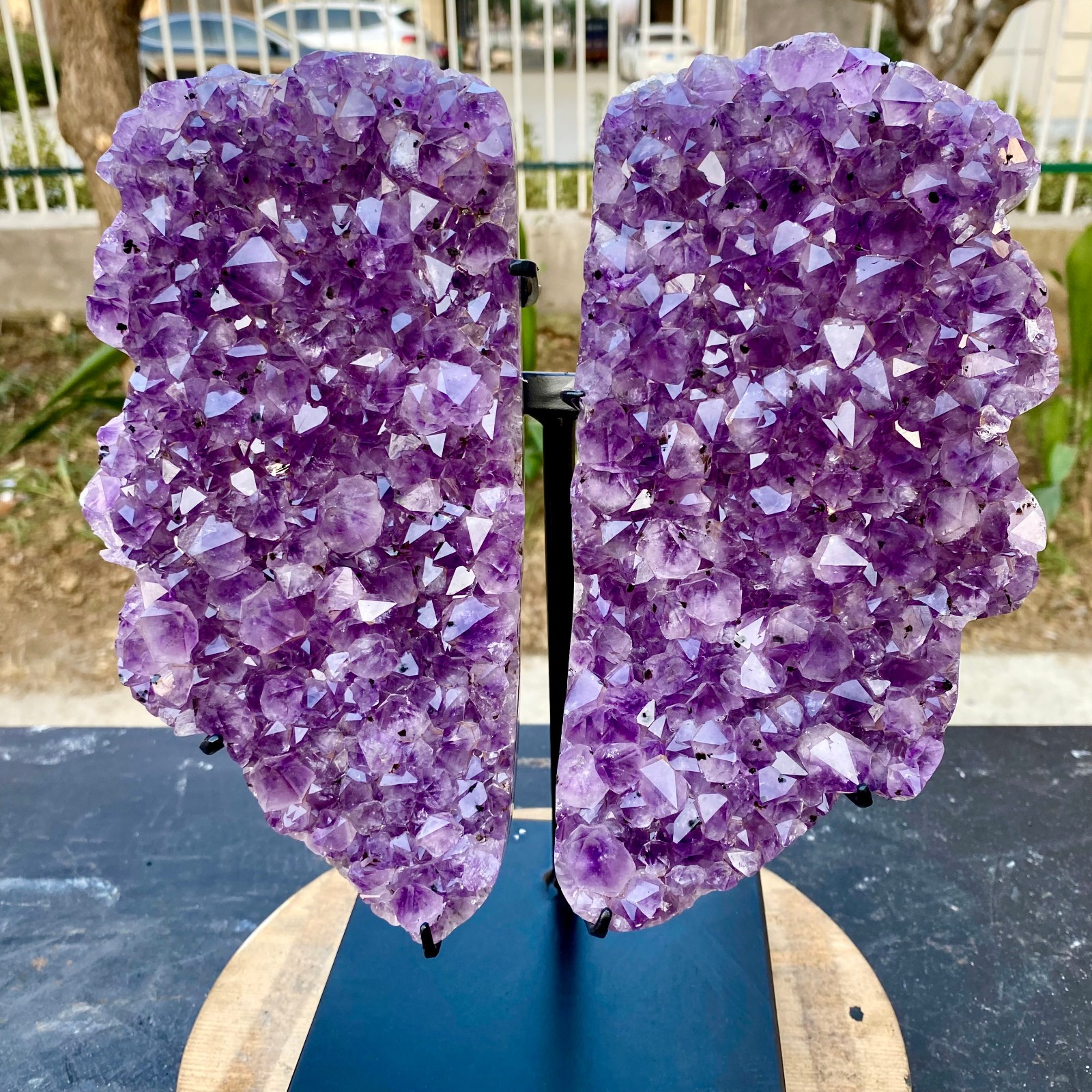 11.44LB Natural Amethyst cluster quartz crystal Raw mineral specimen Healing