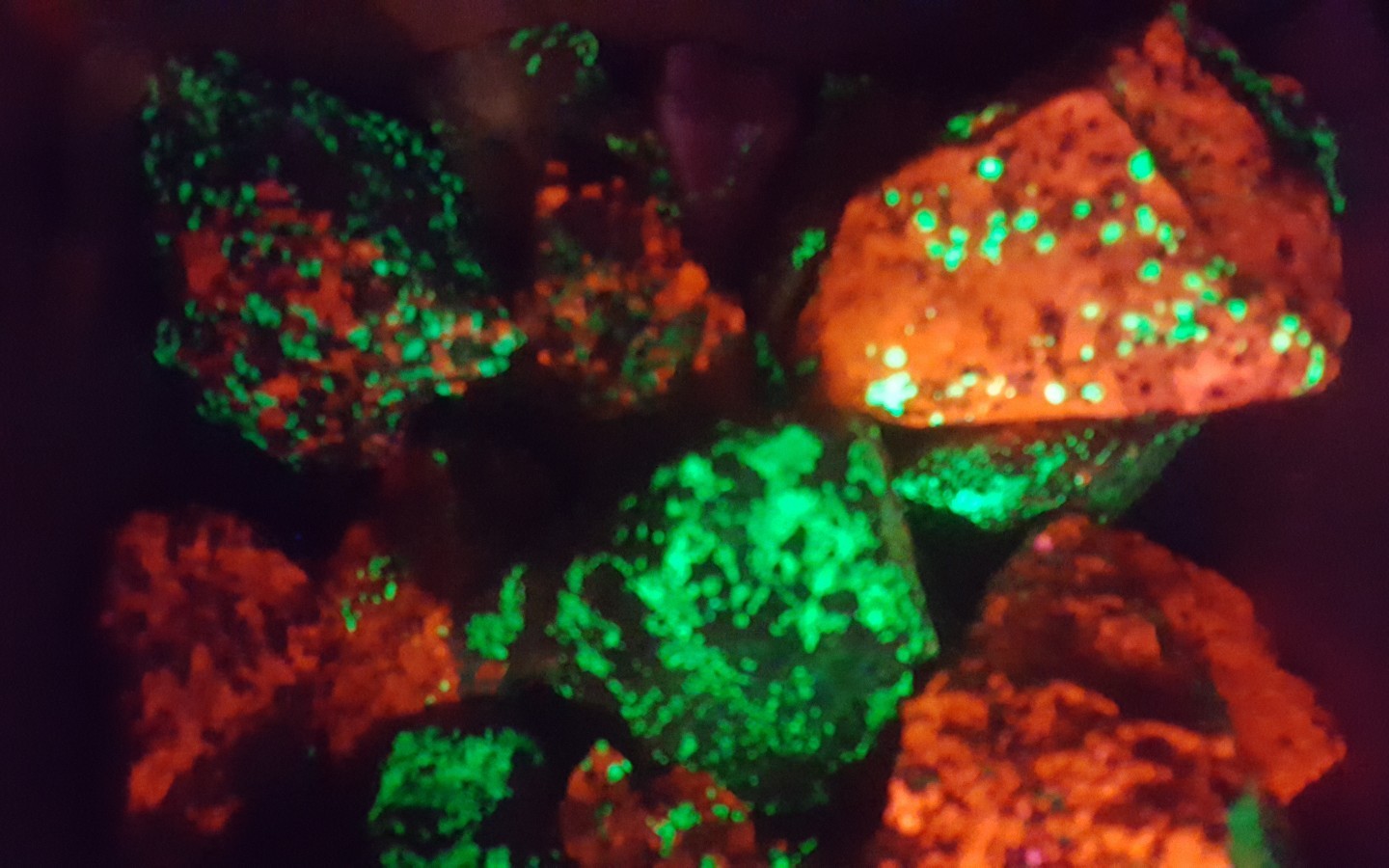 8ozs 1/2lb Lot Franklin New Jersey Fluorescent Rocks Minerals Willemite Calcite