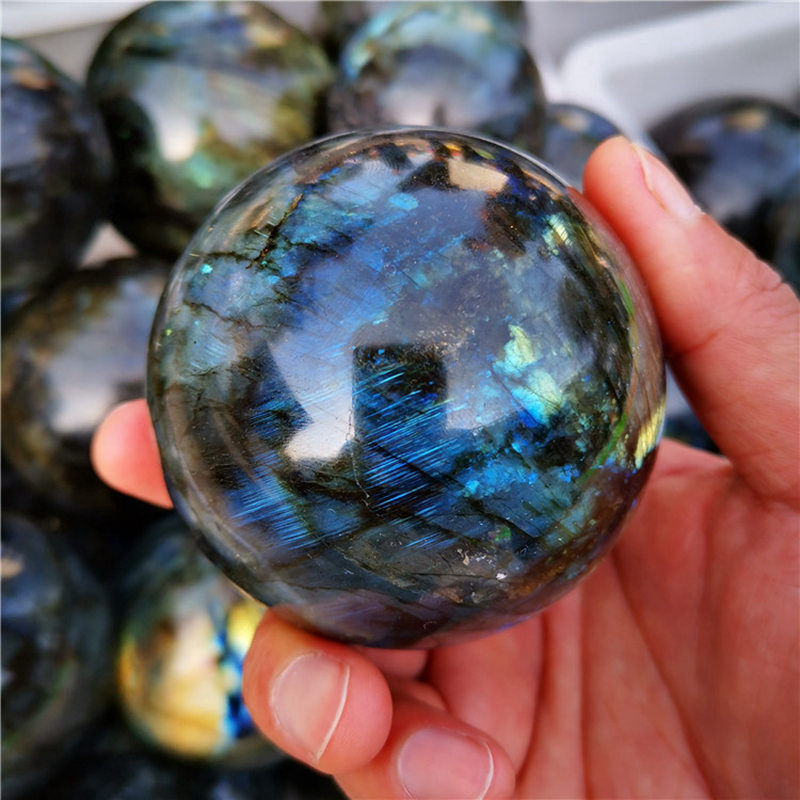Natural Quartz Crystal Healing Gem Sphere Ball Energy Stone Reiki Decor W/ Stand