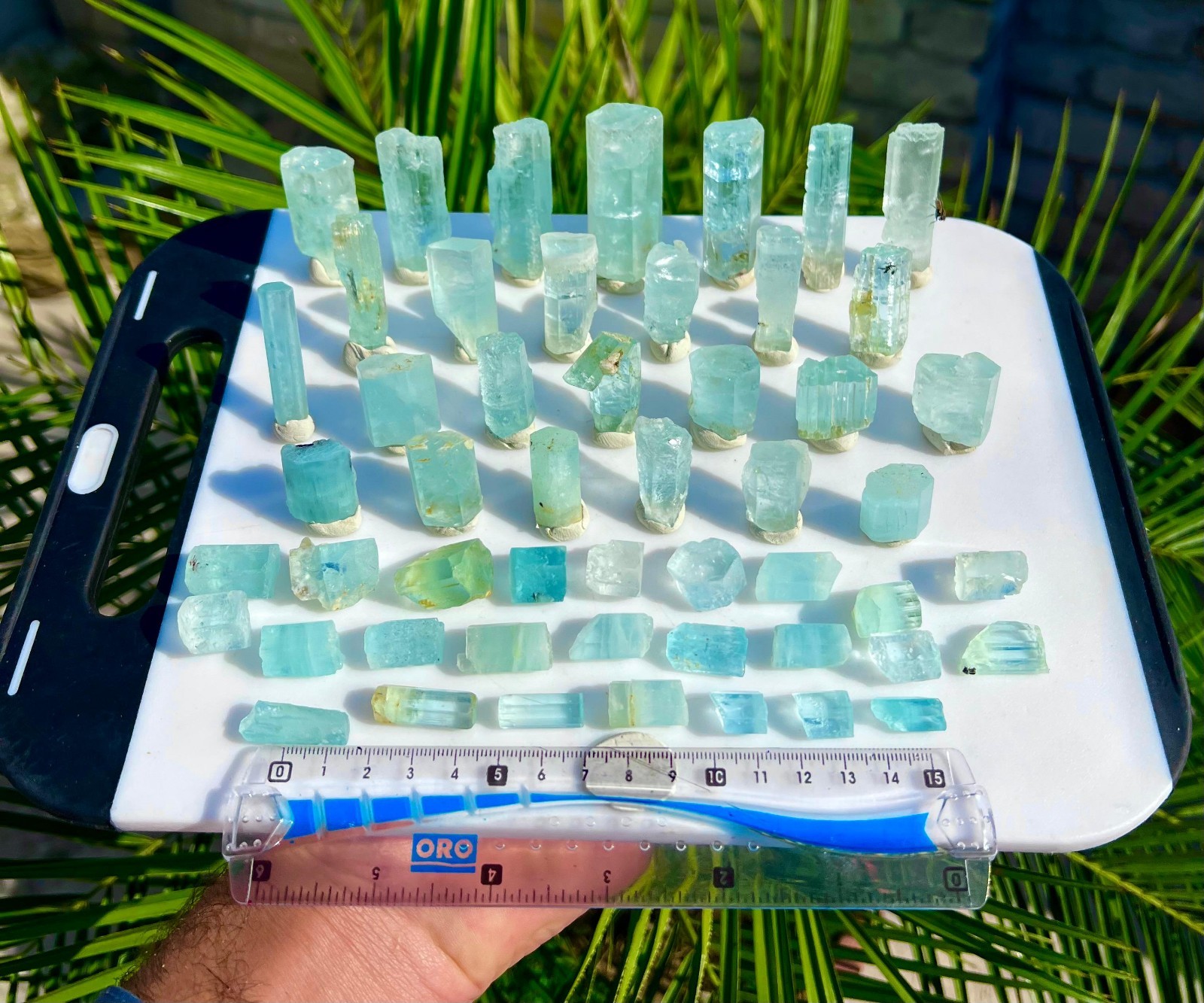420 GM Natural Aquamarine Crystals Lot With Nice Colour & Size From Shigar