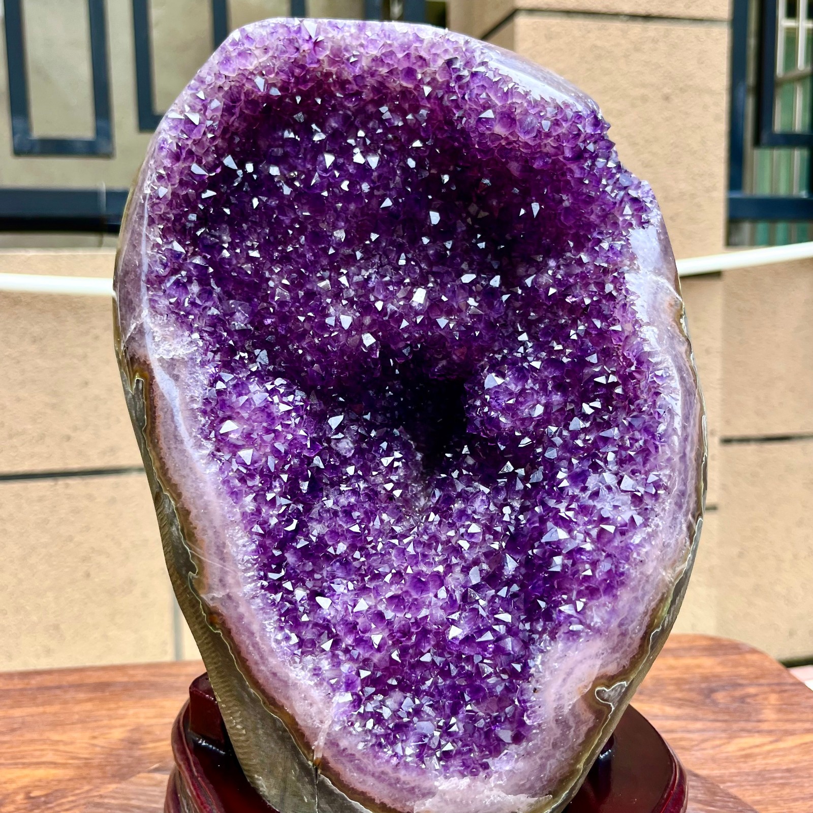 20.77LB Natural amethyst, quartz ore body Uruguayan amethyst crystal block
