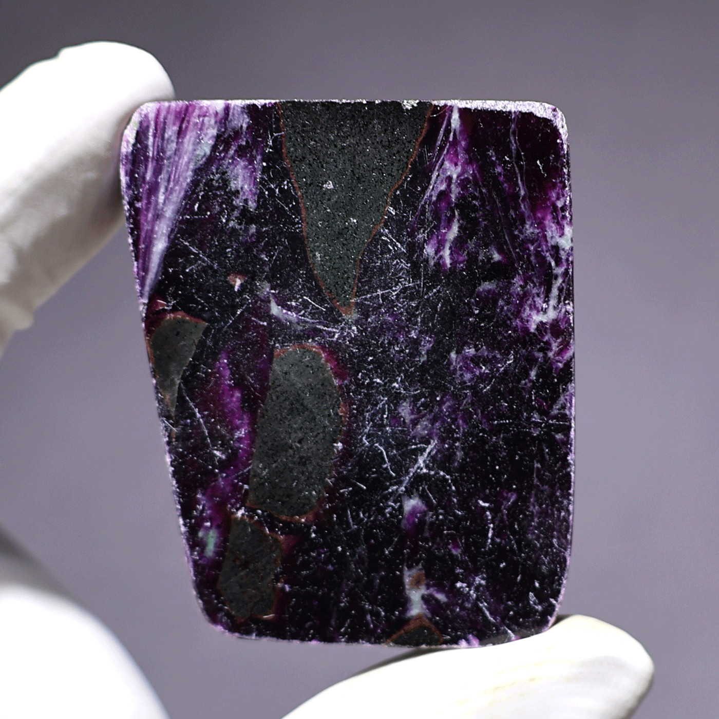 Rare Kämmererite Polished Stone • Dark Purple Chrome Chlorite • Collector’s Slab