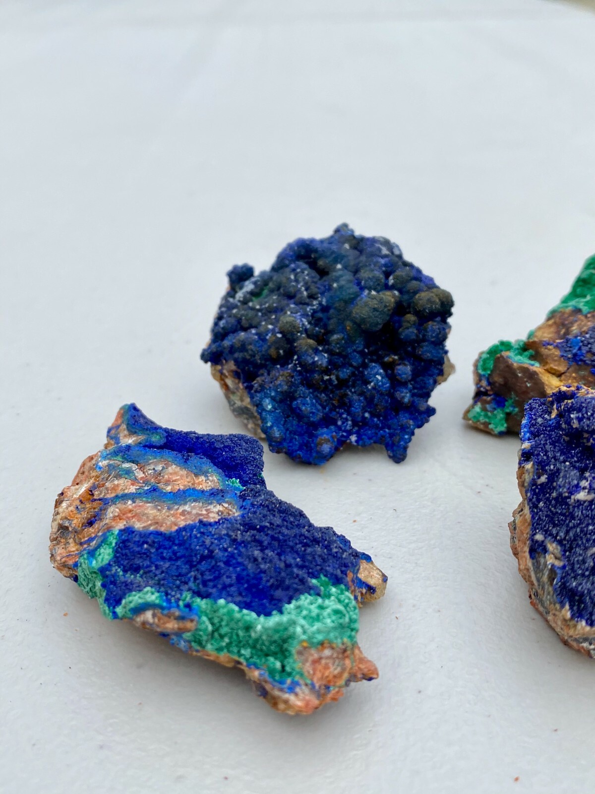 AAA grade Natural Medium Azurite Malachite Crystals with Druzy Matrix Specimen