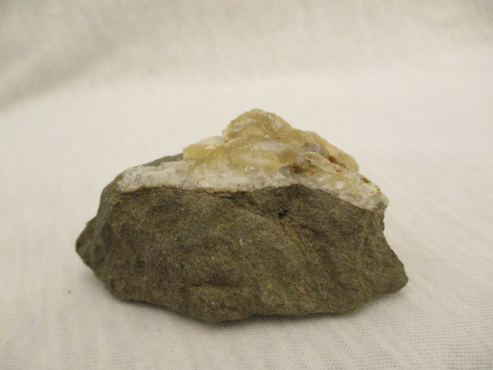 Yellow Calcite On Matrix Mineral Specimen E2815