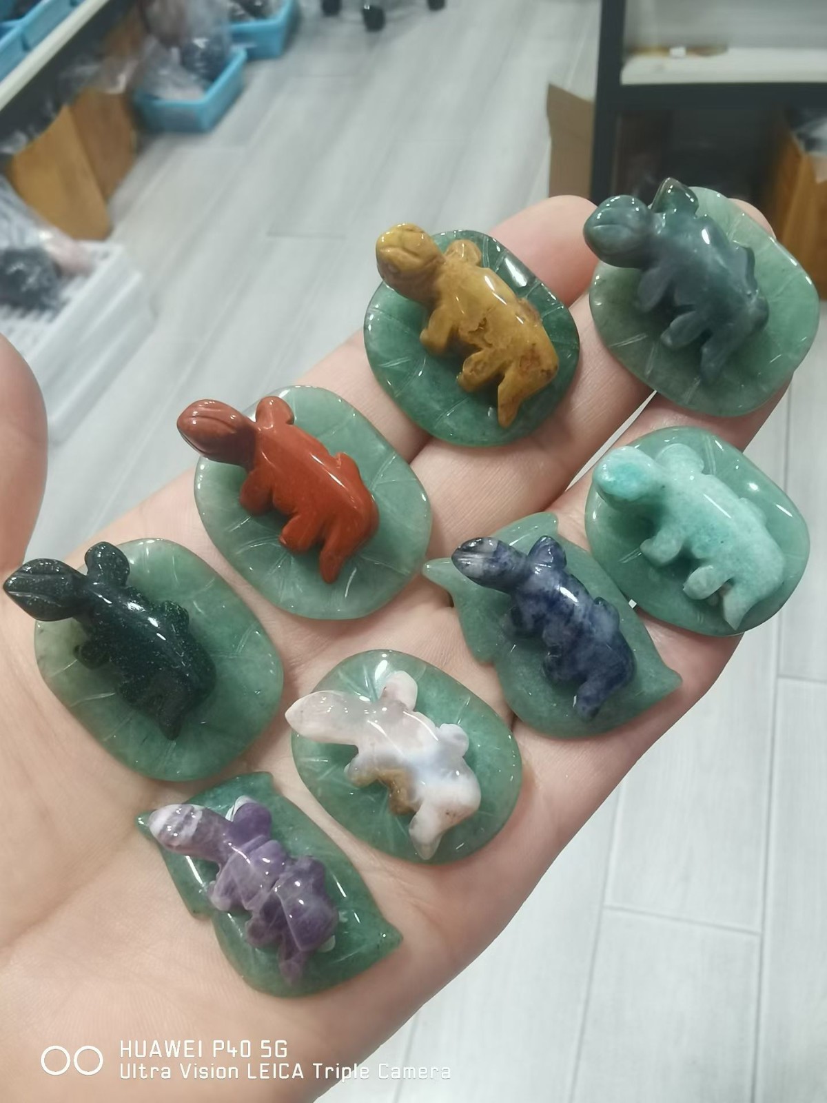 5pcs Natural mix Quartz Carved Lizard skull crystal Reiki healing Gift Random