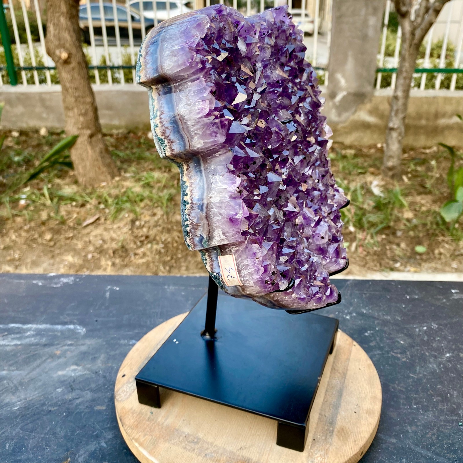 11.44LB Natural Amethyst cluster quartz crystal Raw mineral specimen Healing