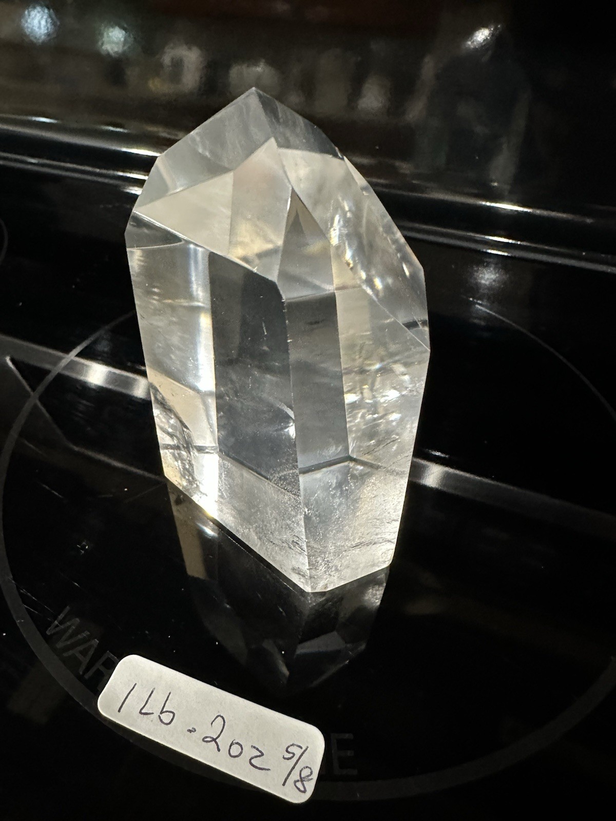 Clear Quartz Faceted Crystal Point Polished Tower Display Specimen | 1 lb 2 oz