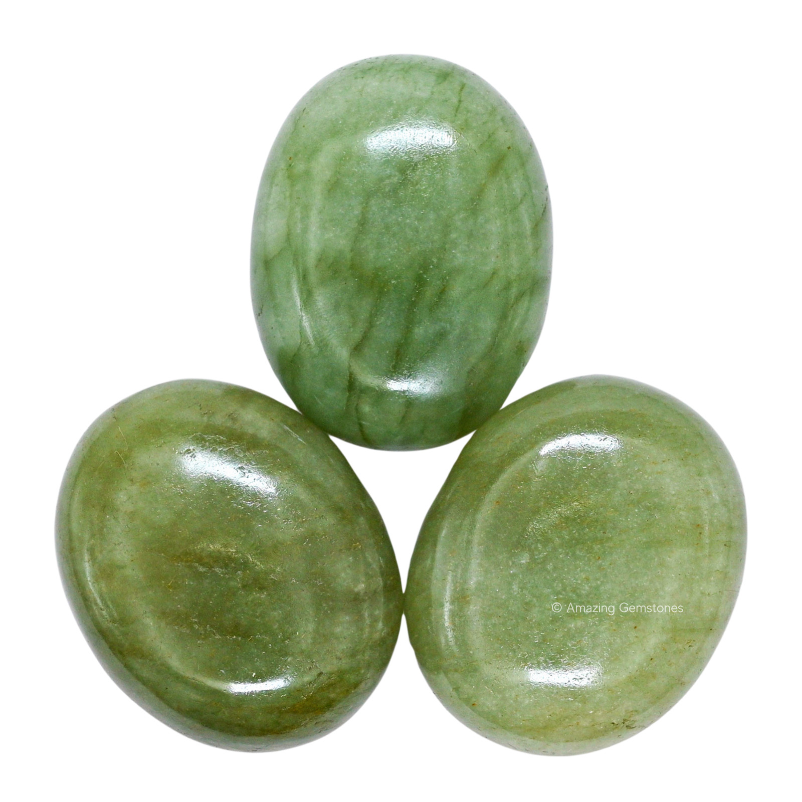 Light Green Aventurine Crystal Palm Stone