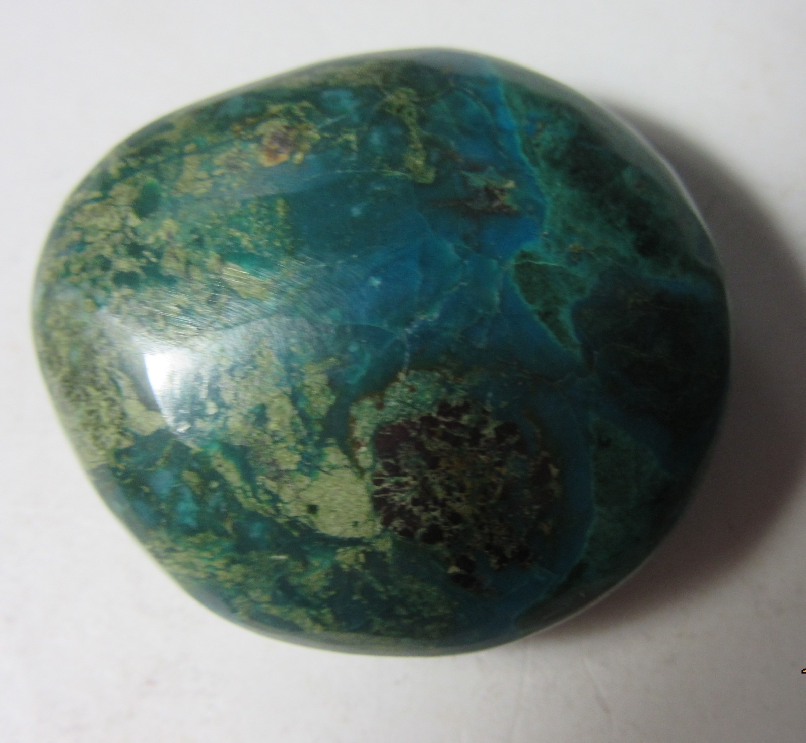 Tumbled Chrysocolla Multicolor 1 1/4 Inch Gemstone Collectible TCMGC-1.25