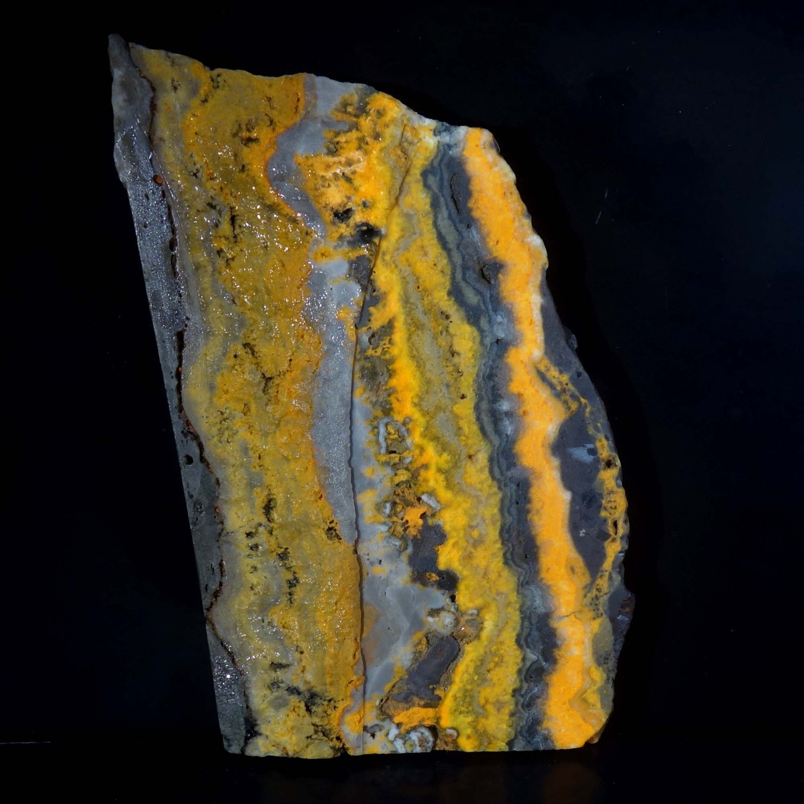 Bumblebee Jasper From Indonesia Rough Slab For Lapidary Cabbing 465.20 Cts Gems