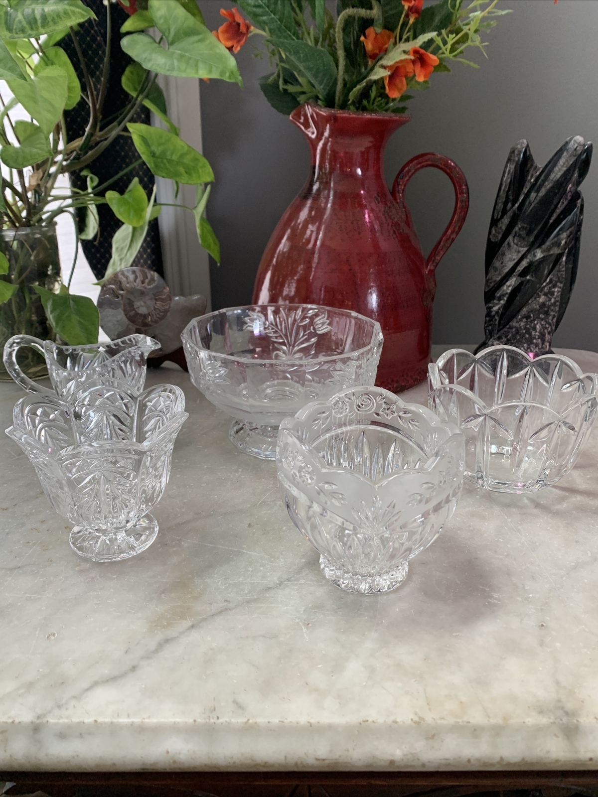 5 Pieces Of Crystal Perfect Condition 💕
