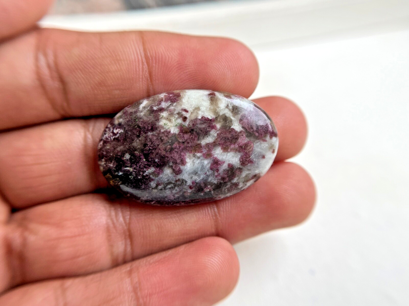 Pink tourmaline quartz Cabochon 62ct. Natural Oval AAA Loose Gemstone 40x26x6mm