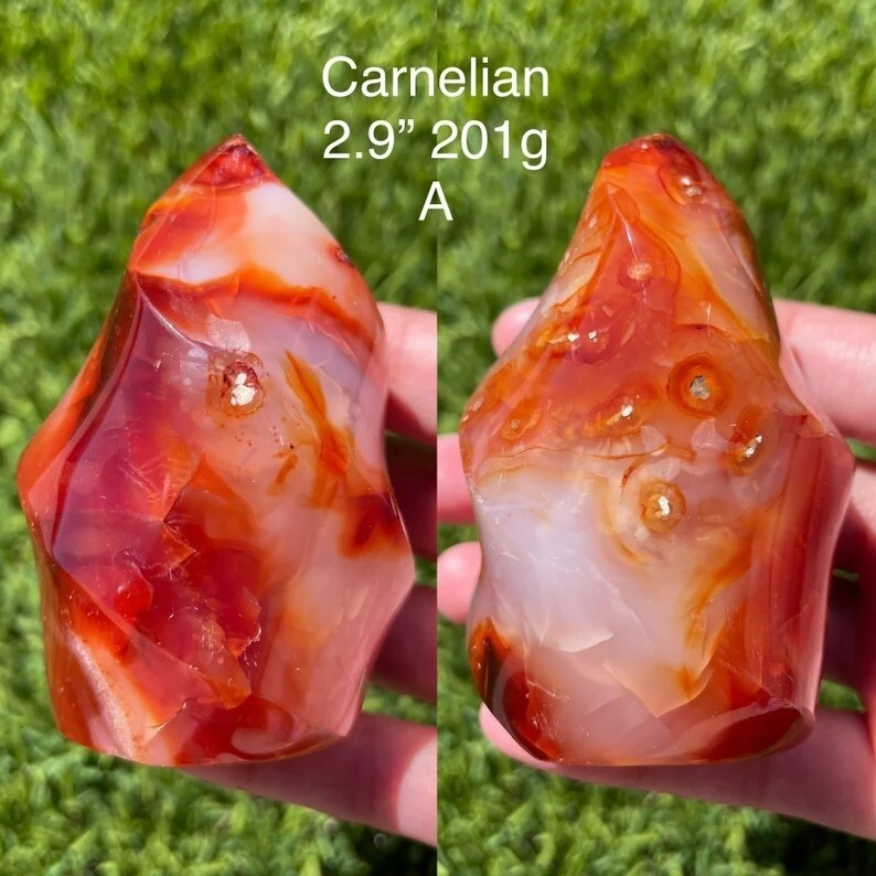 Natural Carnelian Flame Rock Crystal Tower Red Agate Flame Tower Home Decoration