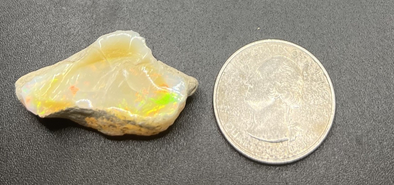 Ethiopian Welo Genuine Opal 5.3g Approx 1 1/2in AWESOME FLASHES