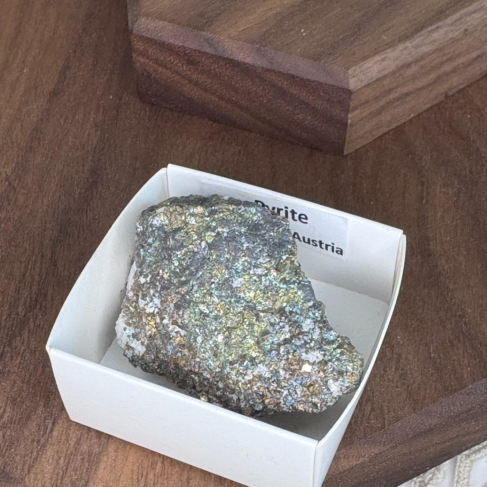 Rainbow Pyrite – Austria – Natural Metallic Mineral Specimen – Unique Gift Decor