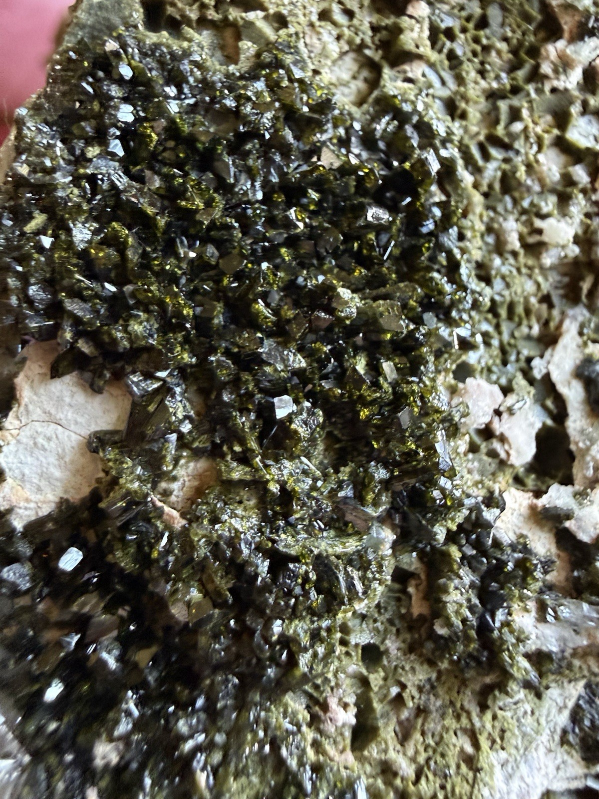 Forest Fairy Epidote on Quartz Crystal Specimen – Turkey