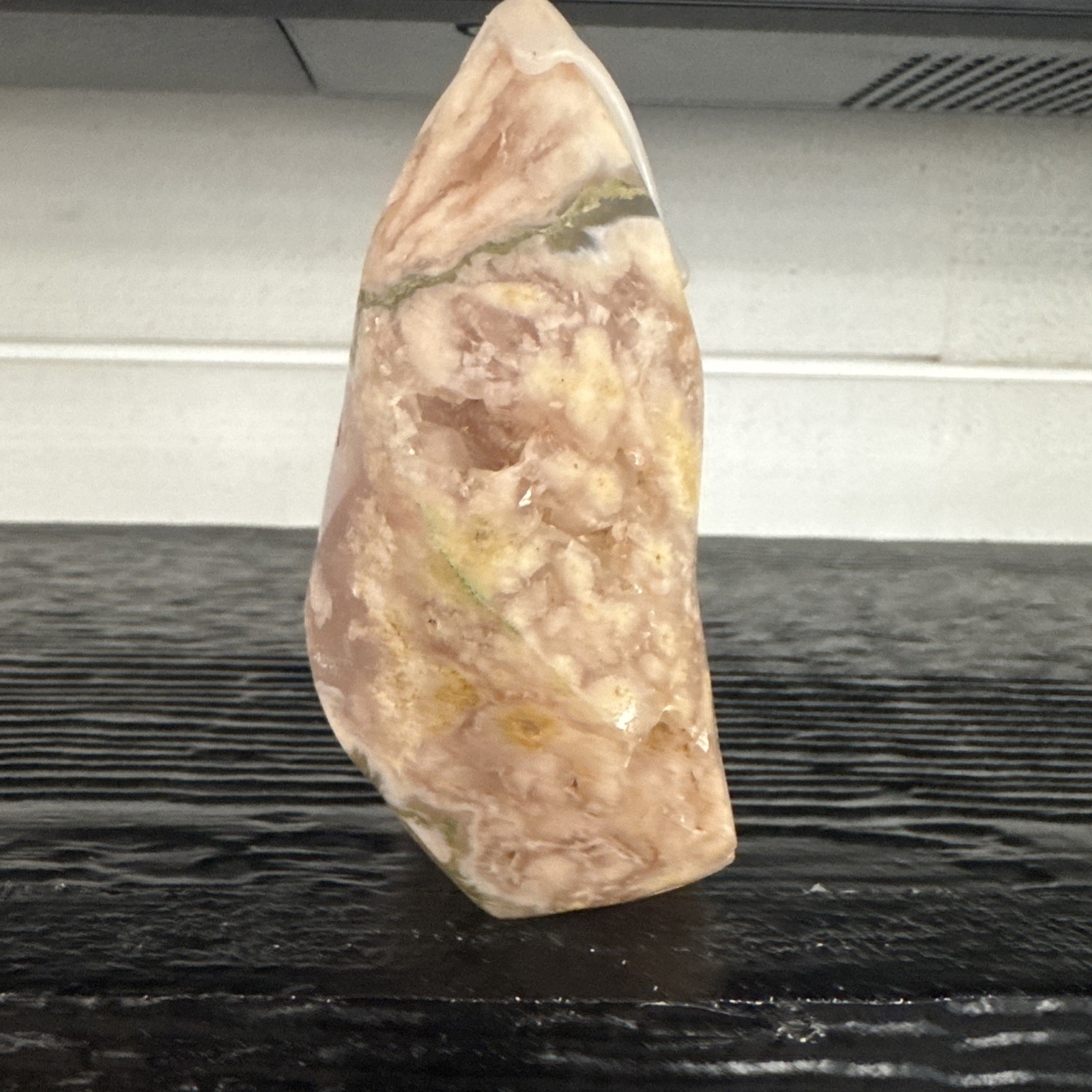 Flower Agate Crystal Flame 196 Grams 3.75”