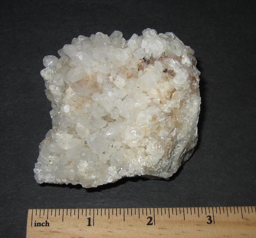 BEAUTIFUL RARE LOCALITY NATURAL 2.5″x 3″ QUARTZ CRYSTAL CLUSTER NH, USA 184g *A1