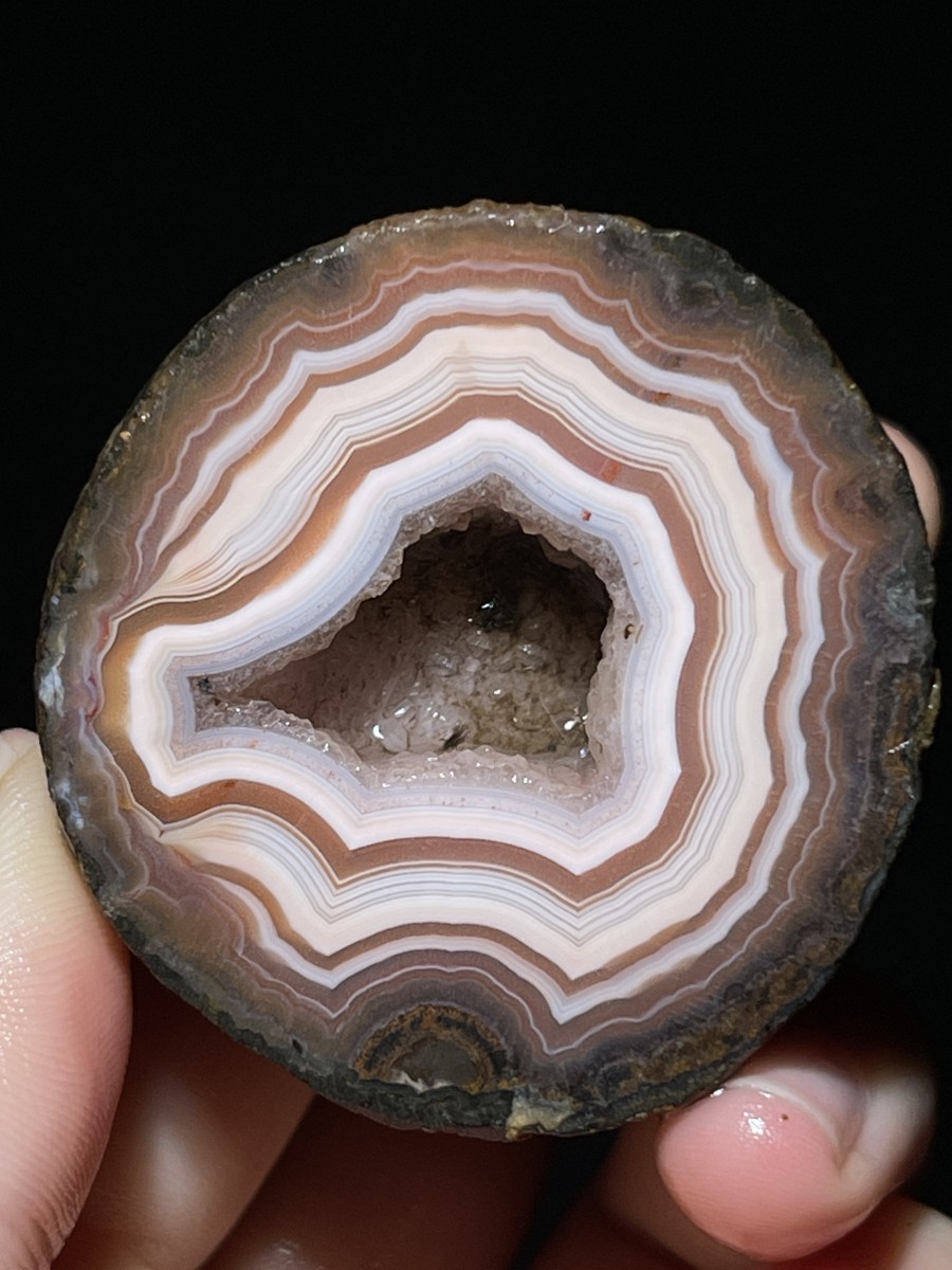 1Pair pink China Agate Hebei xuanhua natural Slices Crystal collectible 140g 104