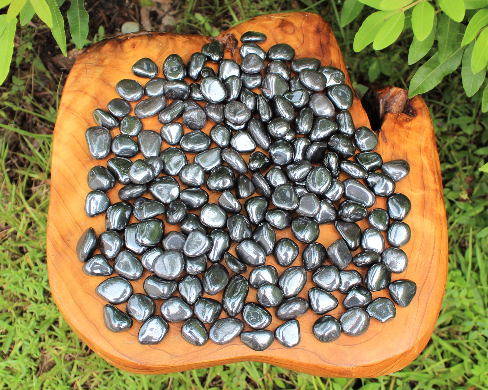 1/4 lb Bulk Lot Hematite Tumbled Stone (Crystal Healing Grounding) 4 oz