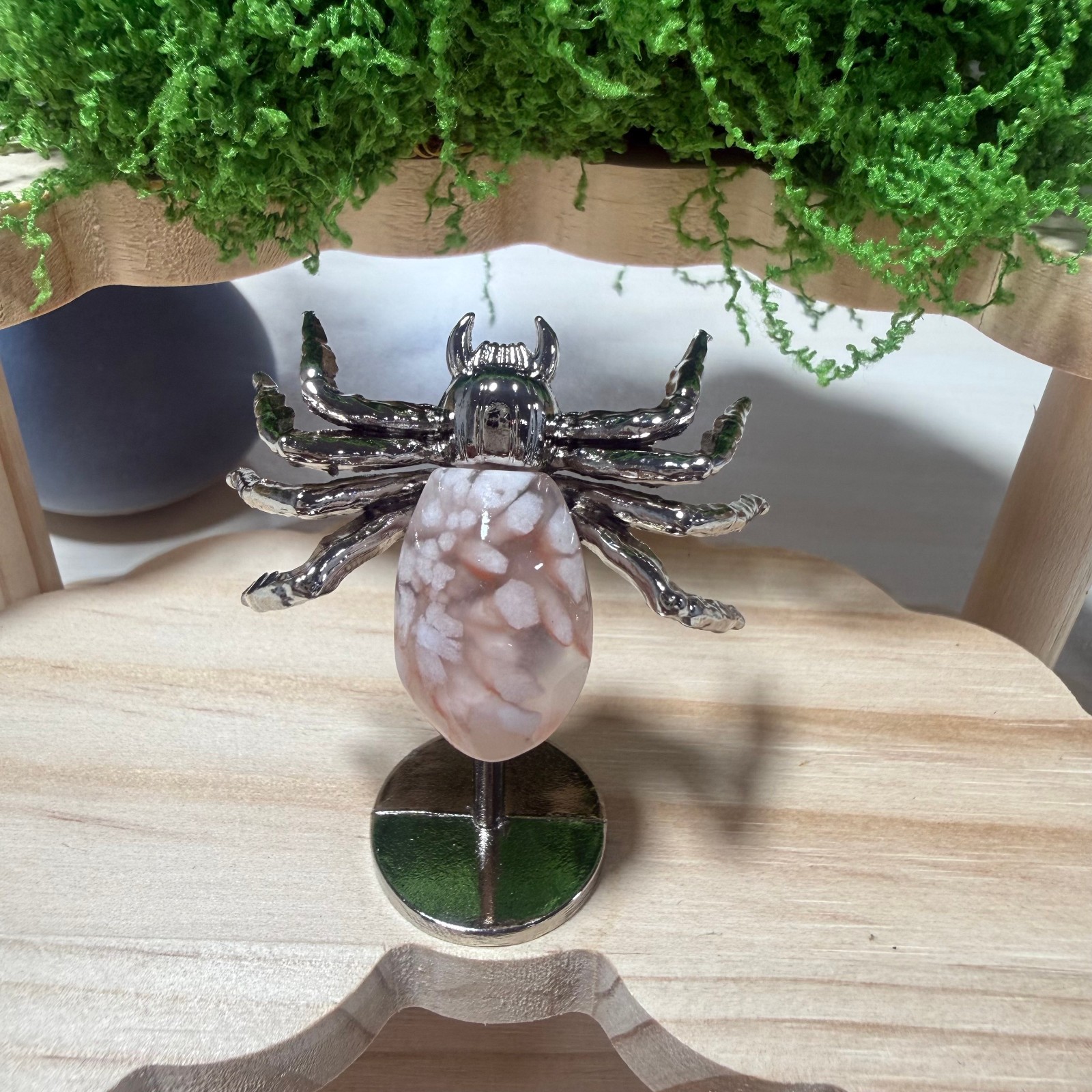 2″ Natural Mixing hand carved Spider Quartz Crystal heal Gift random 10pc