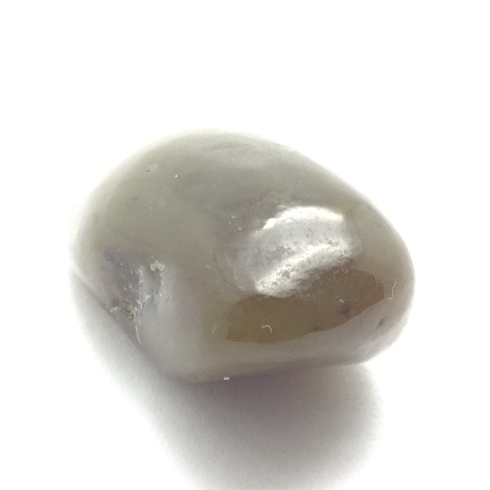 Siberian Jade Pebble Polished Honey Brown Nephrite Jade Vitim River Siberia #16