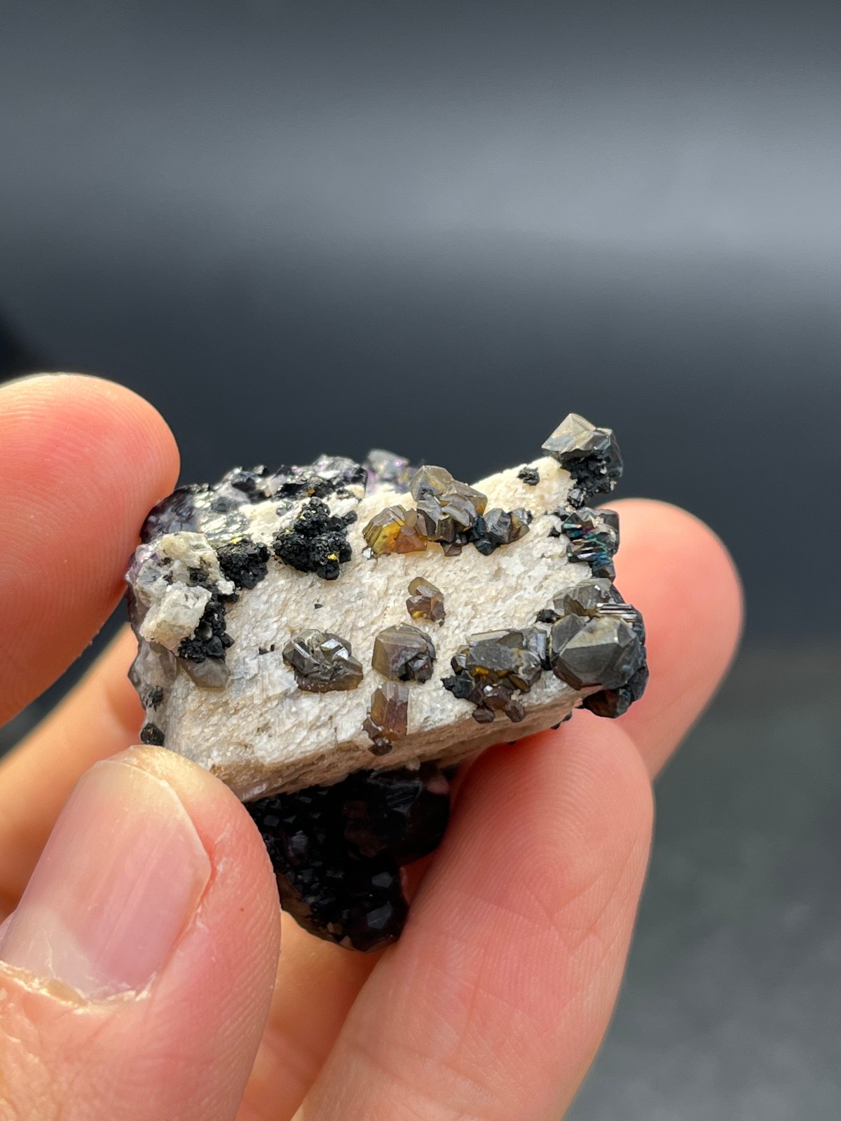 33g Fluorite With Marmatite From Huanggangliang No.2 Area Inner Mongolia China