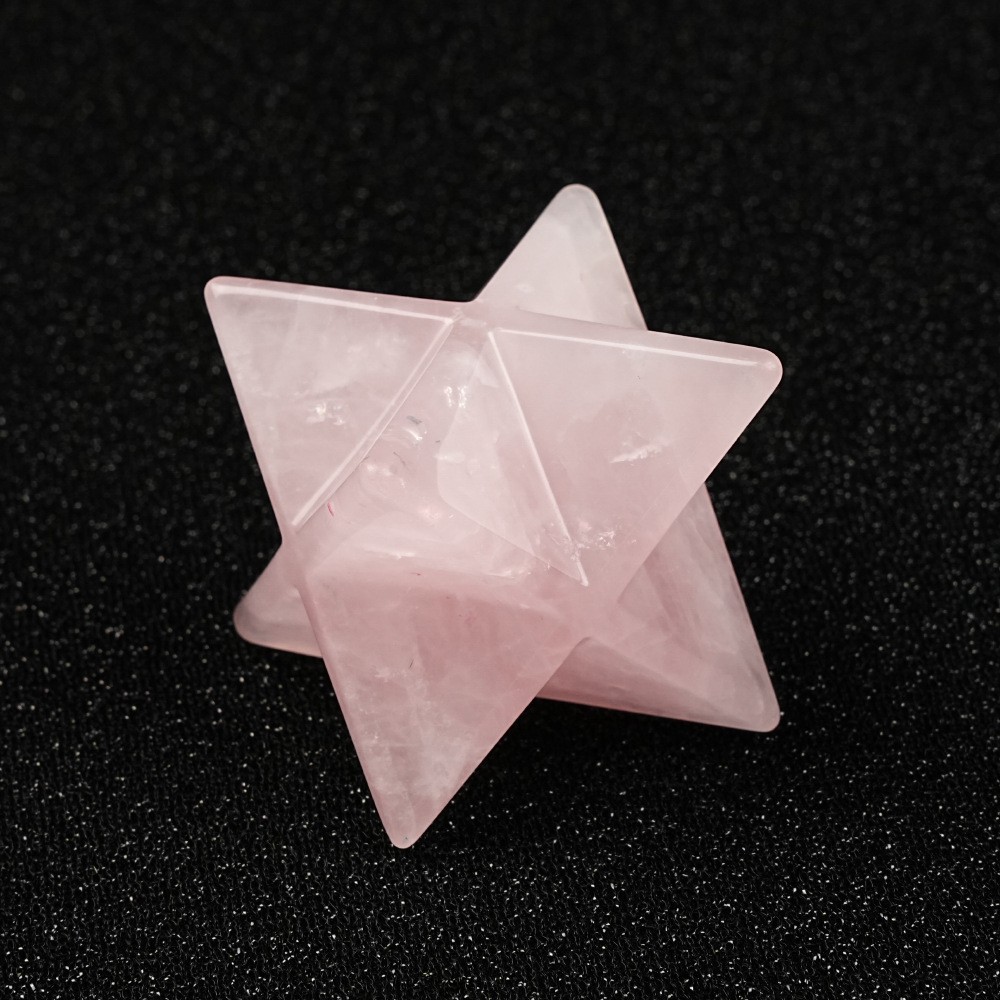 Natural Crystal Merkaba Star Sacred Geometry Flower Of Life Home Decor Ornament