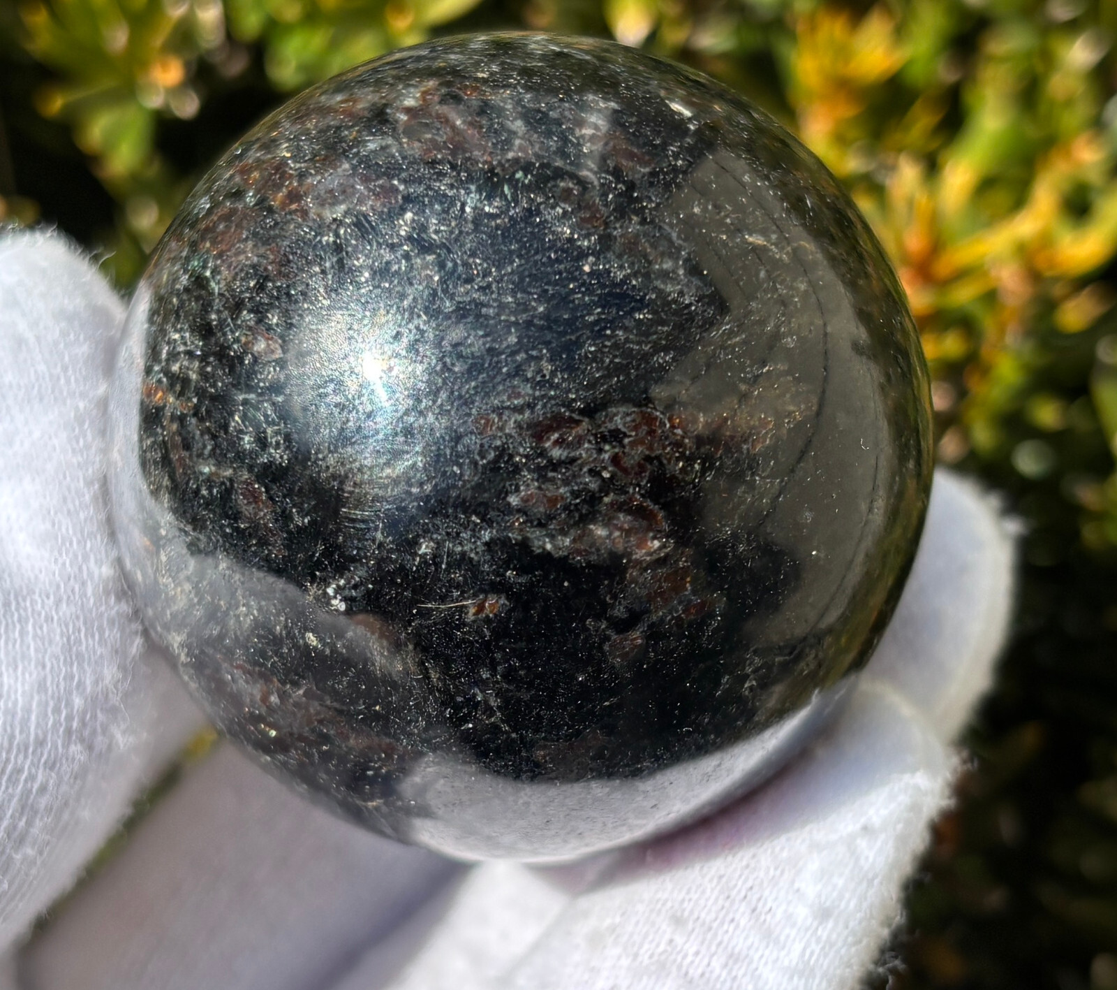 USA SALE 343g “LOT ARFVEDSONITE” ANTHO PHYLLITE SPHERES SPHERE 1.92″ & 1.87″