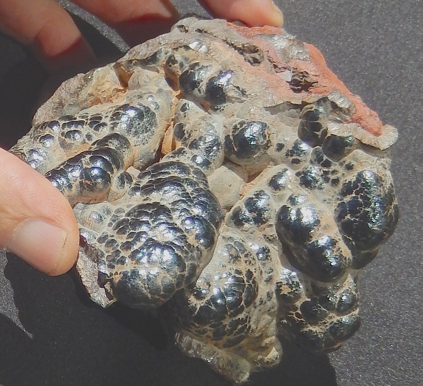 HEMATITE KIDNEY ORE FINE GRADE NATURAL BOTRYOIDAL SPECIMEN 1.26 LBS-572 GRAMS