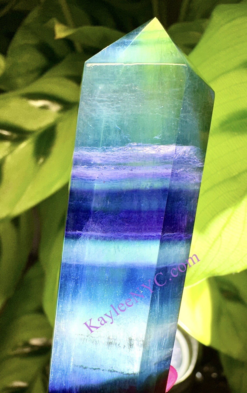 Wholesale Lot 1 Lb Natural Rainbow Fluorite Double Terminated Point Crystal