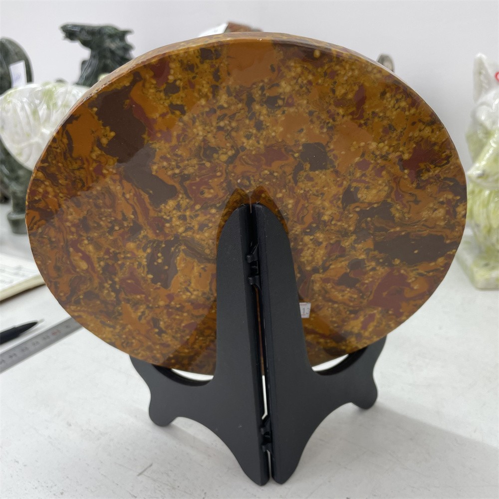 1.9LB 7.4″Natural Seven Colorful Jade Kylin Crystal Heal Carving Quartz Decor