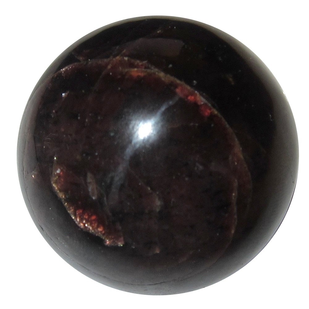 Garnet Sphere Deep Red Wine Mini Marble Crystal Ball Untreated Portable 16mm