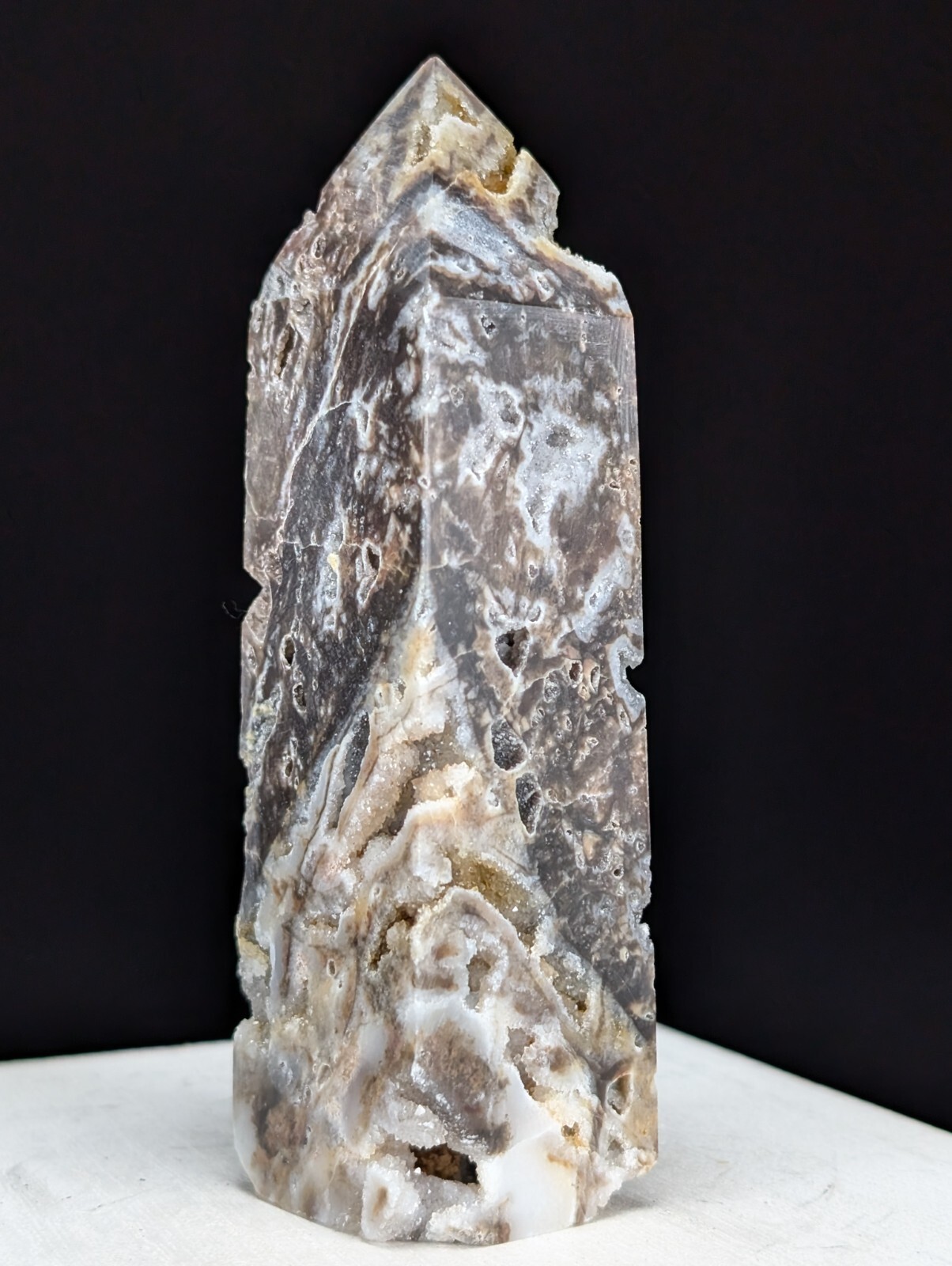 Sphalerite Tower Druzy Crystal Large Gemstone Point Wand Chakra