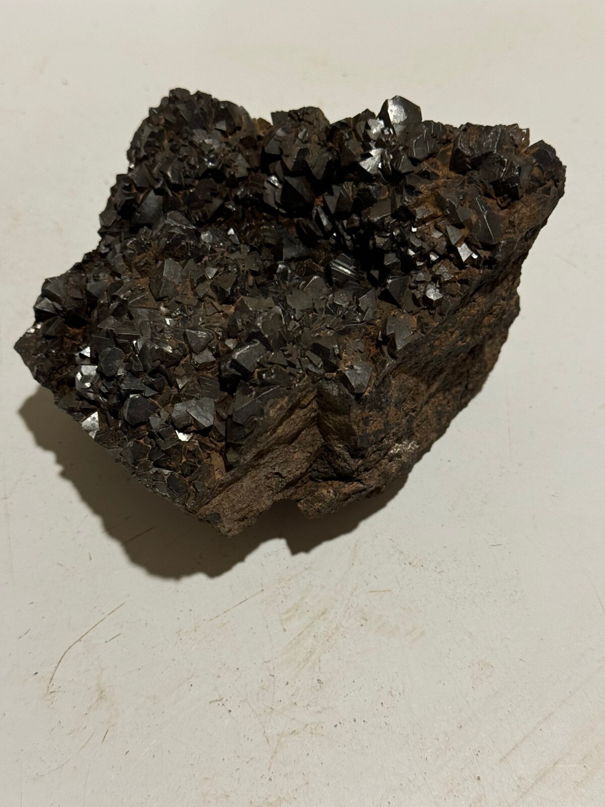 IRON MAGNETITE CRYSTAL CLUSTER