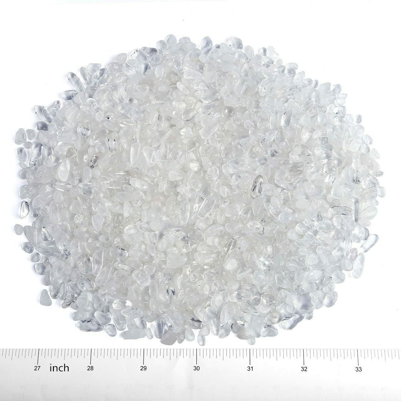 Bulk Clear Quartz Semi Tumbled Stones Chips Mini Crystal
