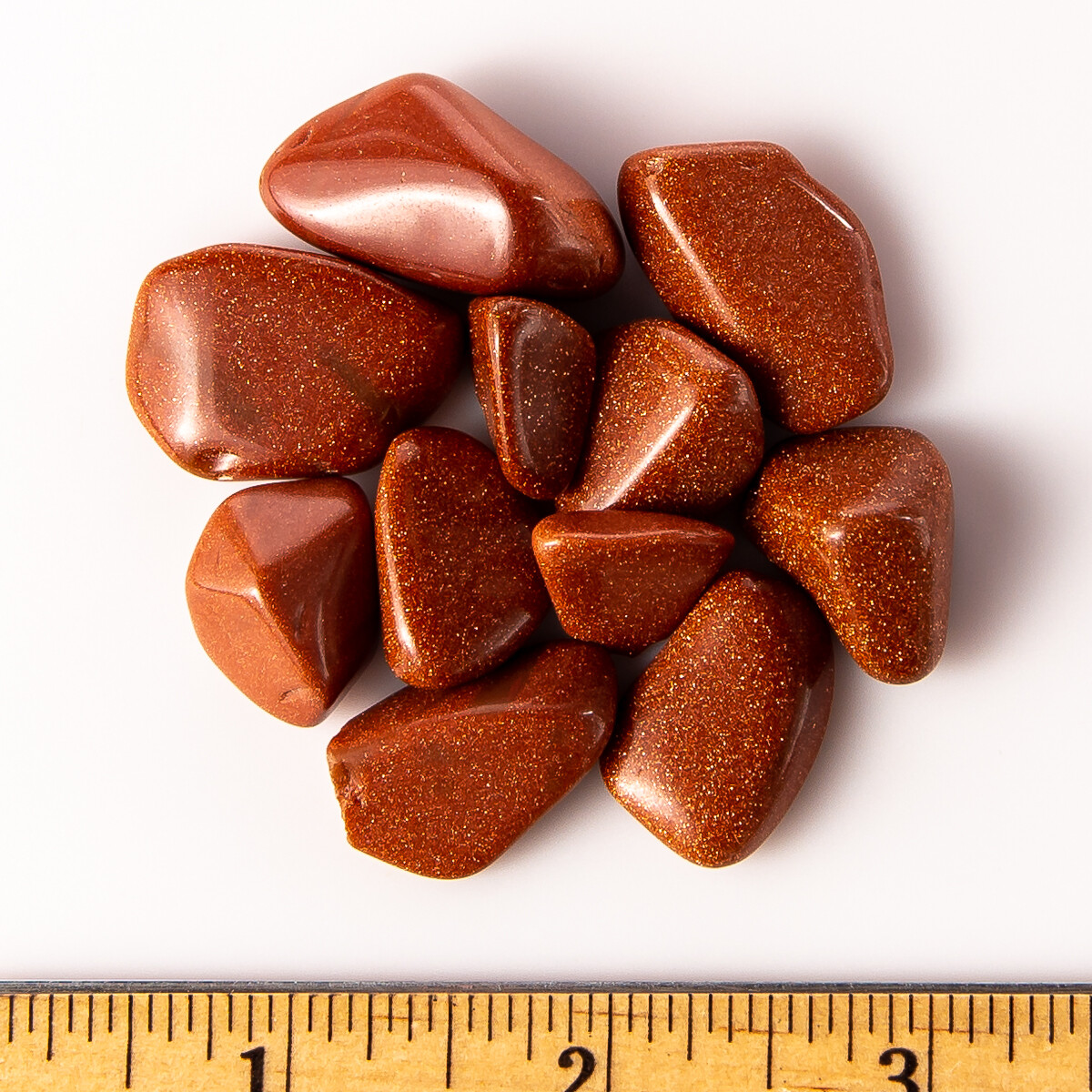 50g Tumbled Copper Goldstone Gemstone Crystals 10-20 Stones Gems Rock Specimens