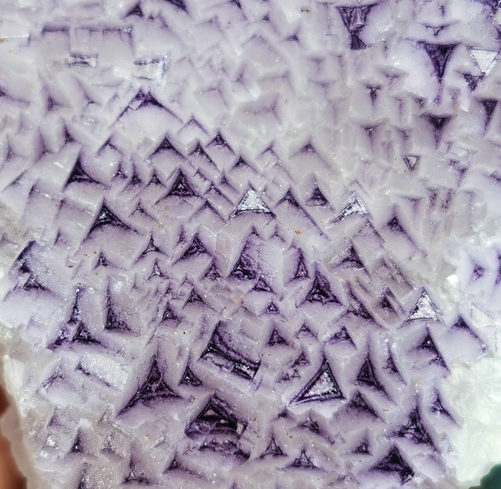 Rare Purple Fluorite Mineral Specimen China