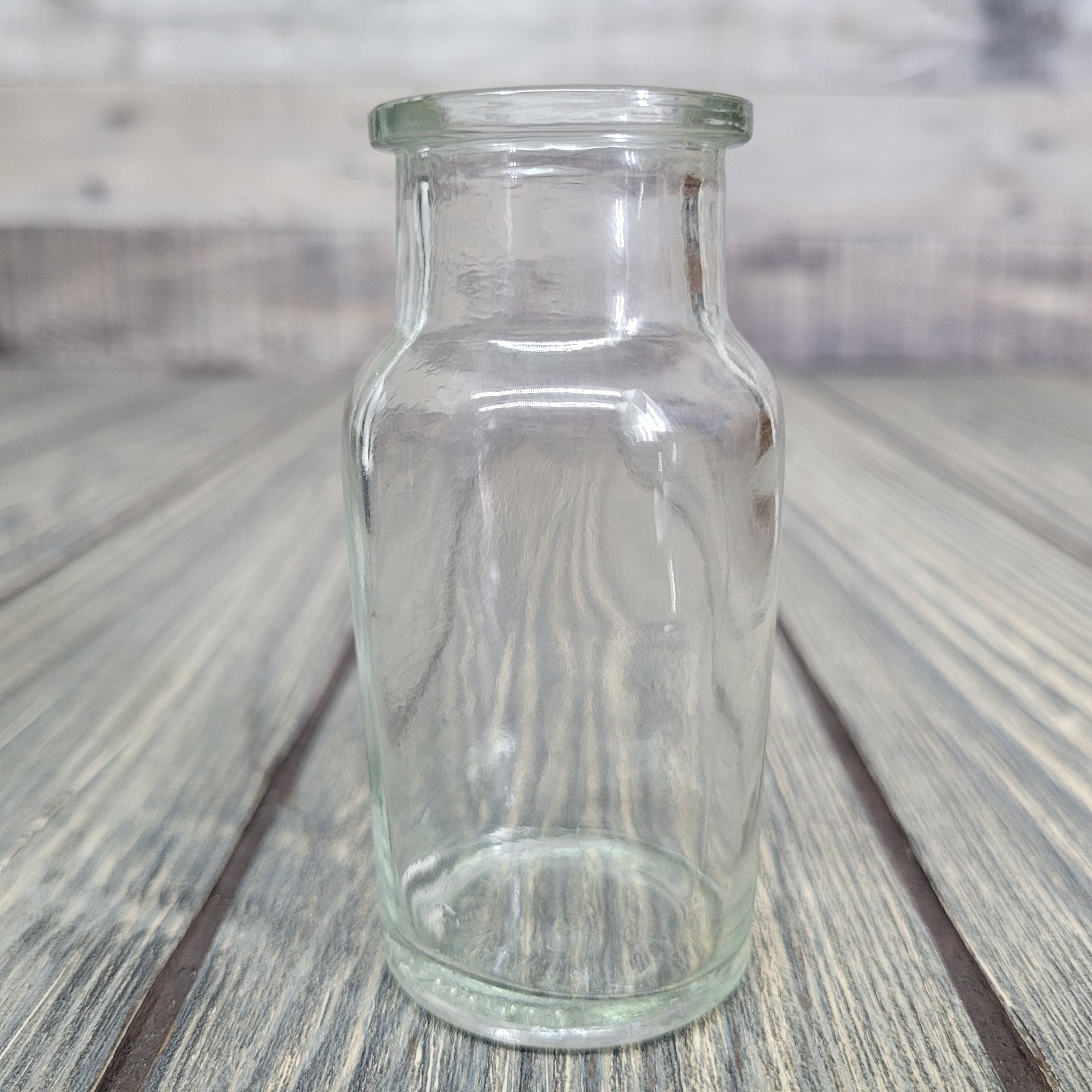 4oz Mixed Crystal Small Tumbles in Vintage Apothecary Glass Spice Jar w/ Stopper