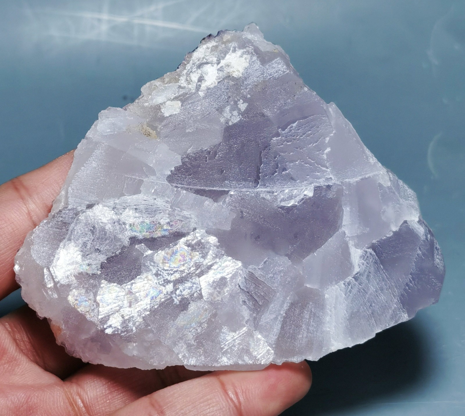 Rare Purple Fluorite Mineral Specimen China