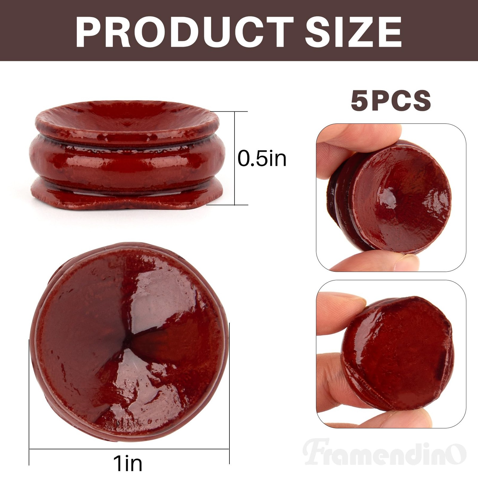 5 Pack Wooden Egg Stands Holder Crystal Sphere Globe Ball Stand for Display