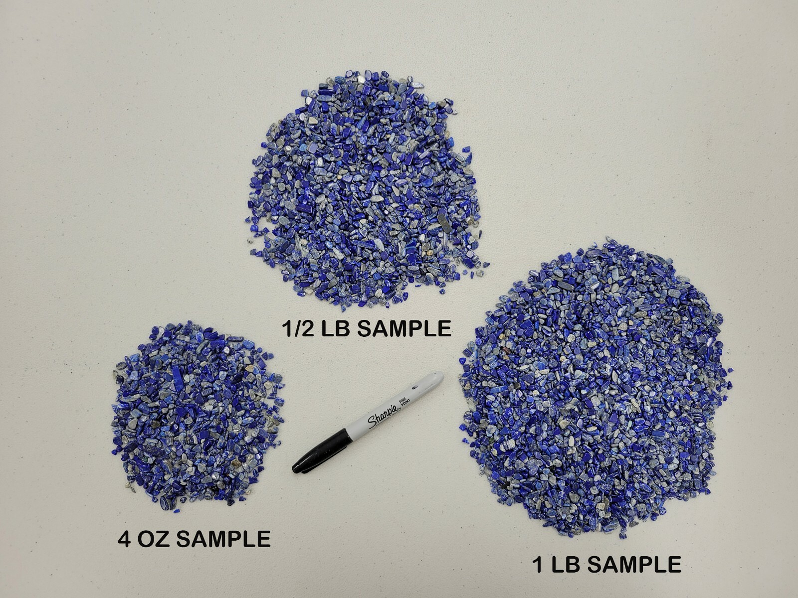 Tumbled Lapis Lazuli Crystal Stone Chips Bulk Natural Gemstone Undrilled Beads