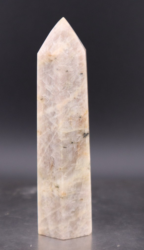 MOONSTONE POINT 3.75 INCHES TALL/ 102.7 GRAMS