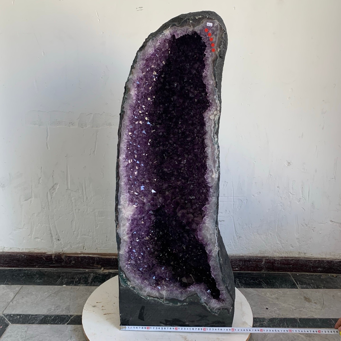 308LB Natural Amethyst Cathedral English Cluster Crystal Specimen Healing