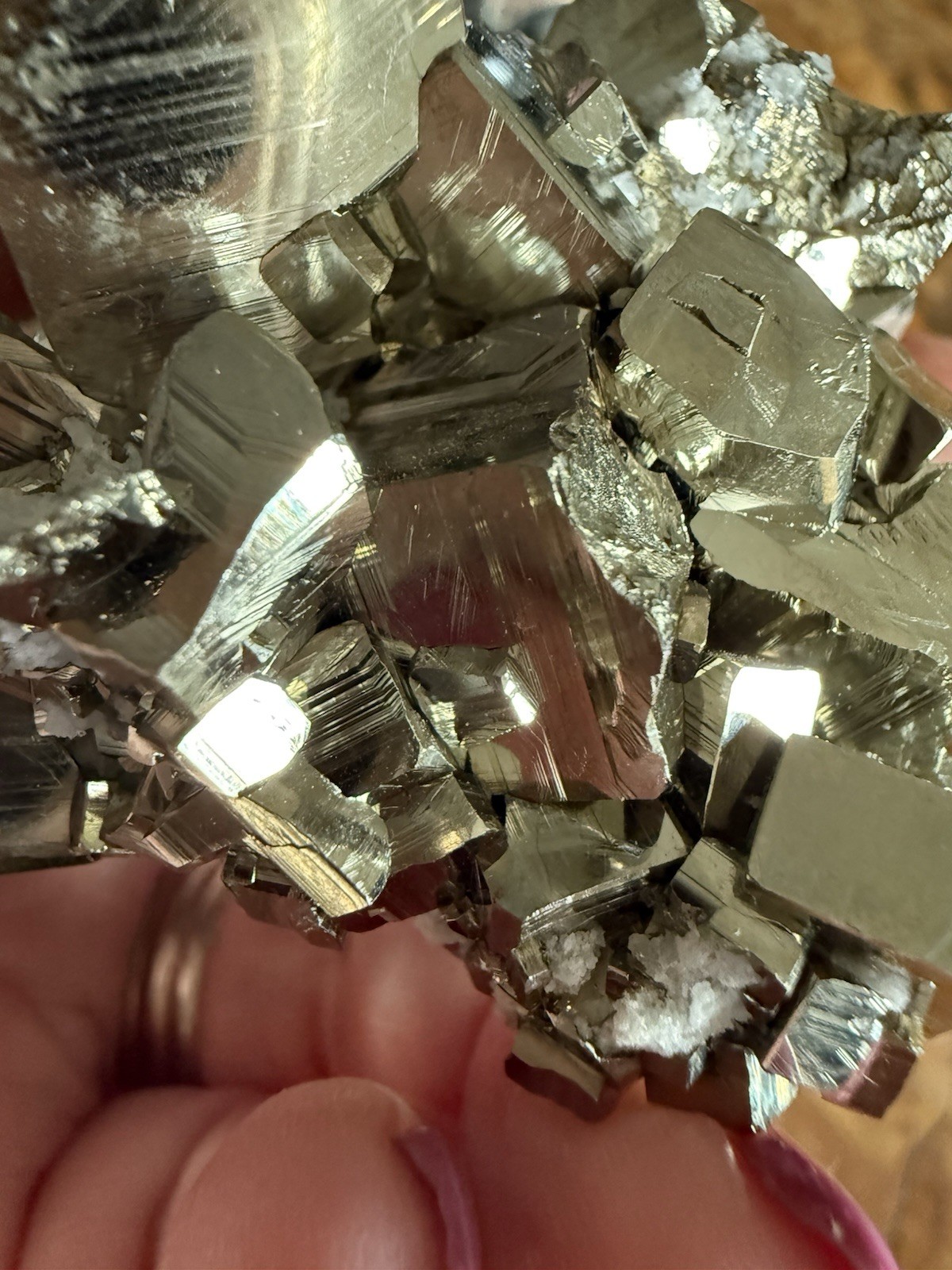 Cubic Pyrite Crystal Matrix 286g Peru