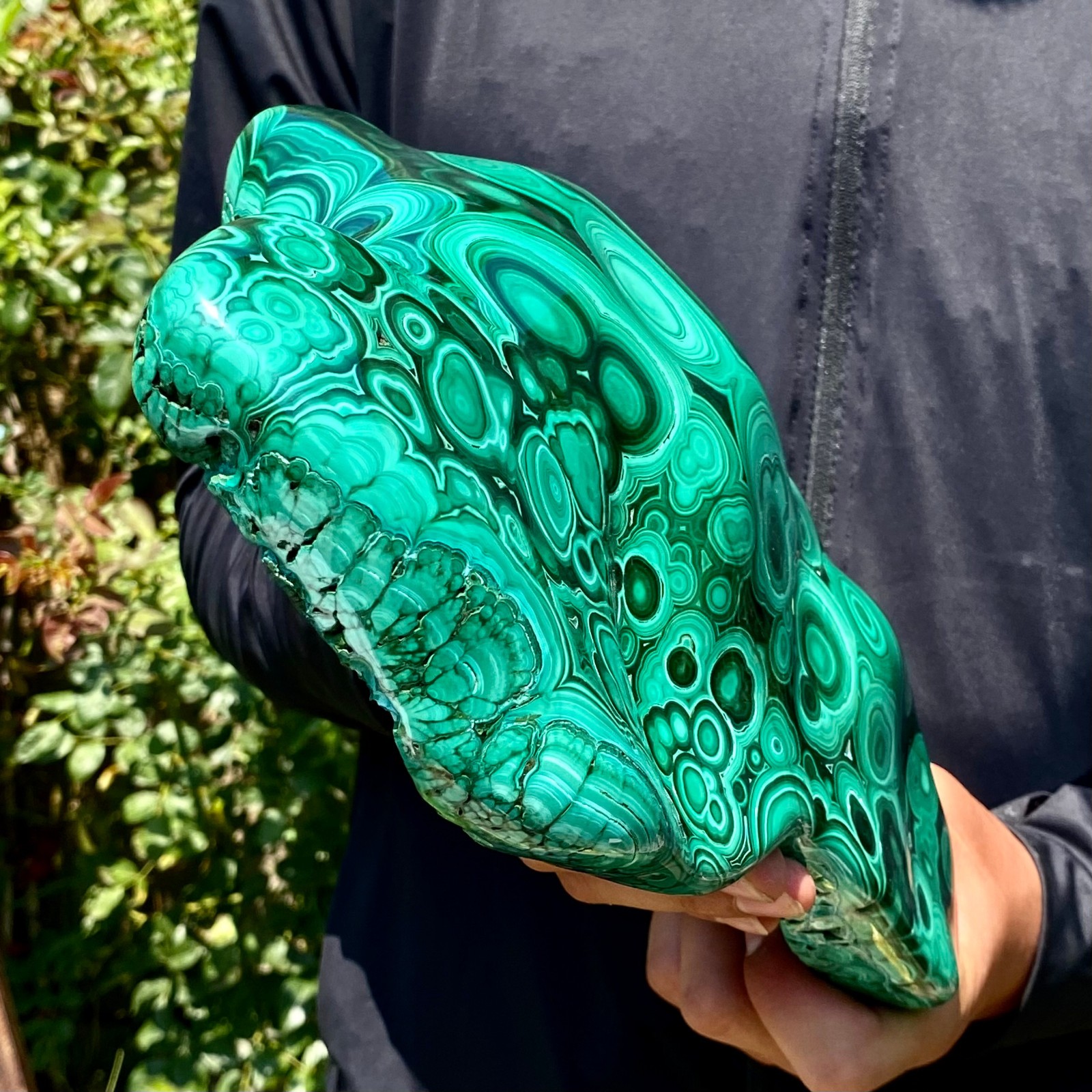 12.8LB Natural Polished Malachite Mineral freeform specimen Reiki Stone Healing