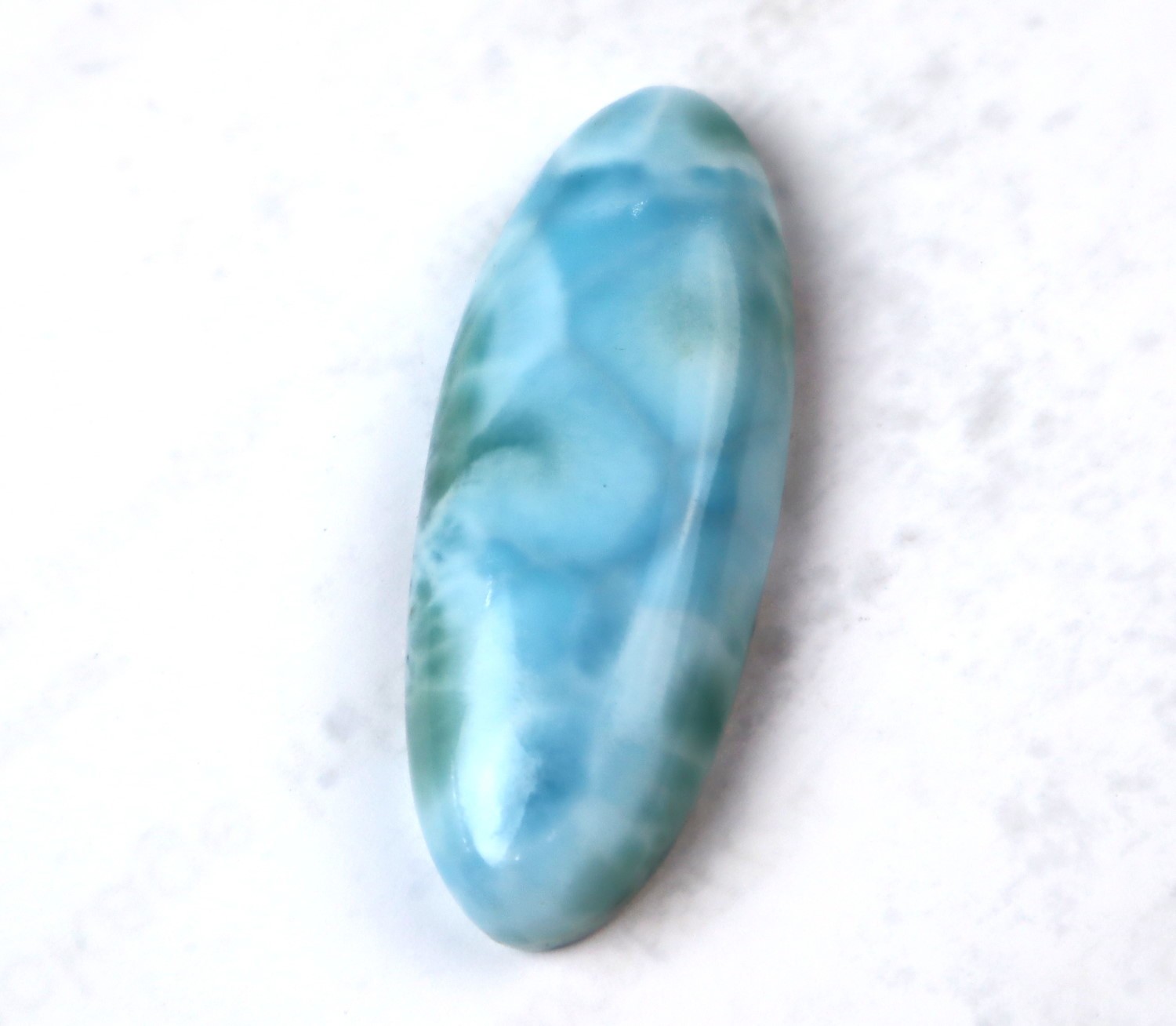 Charming Design Natural Sky Blue Larimar Cabochon 43mm